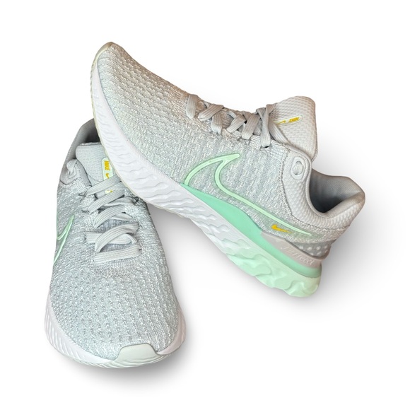 Nike React Infinity Run FK 3 Pure Platinum/Mint Foam-White Women’s Size 7.5 - Picture 1 of 6